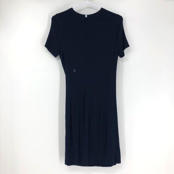 Kit And Ace Tie Brushed Dress Short Sleeve Crewneck Cashmere Blend Women's  M - Picture 4 of 16